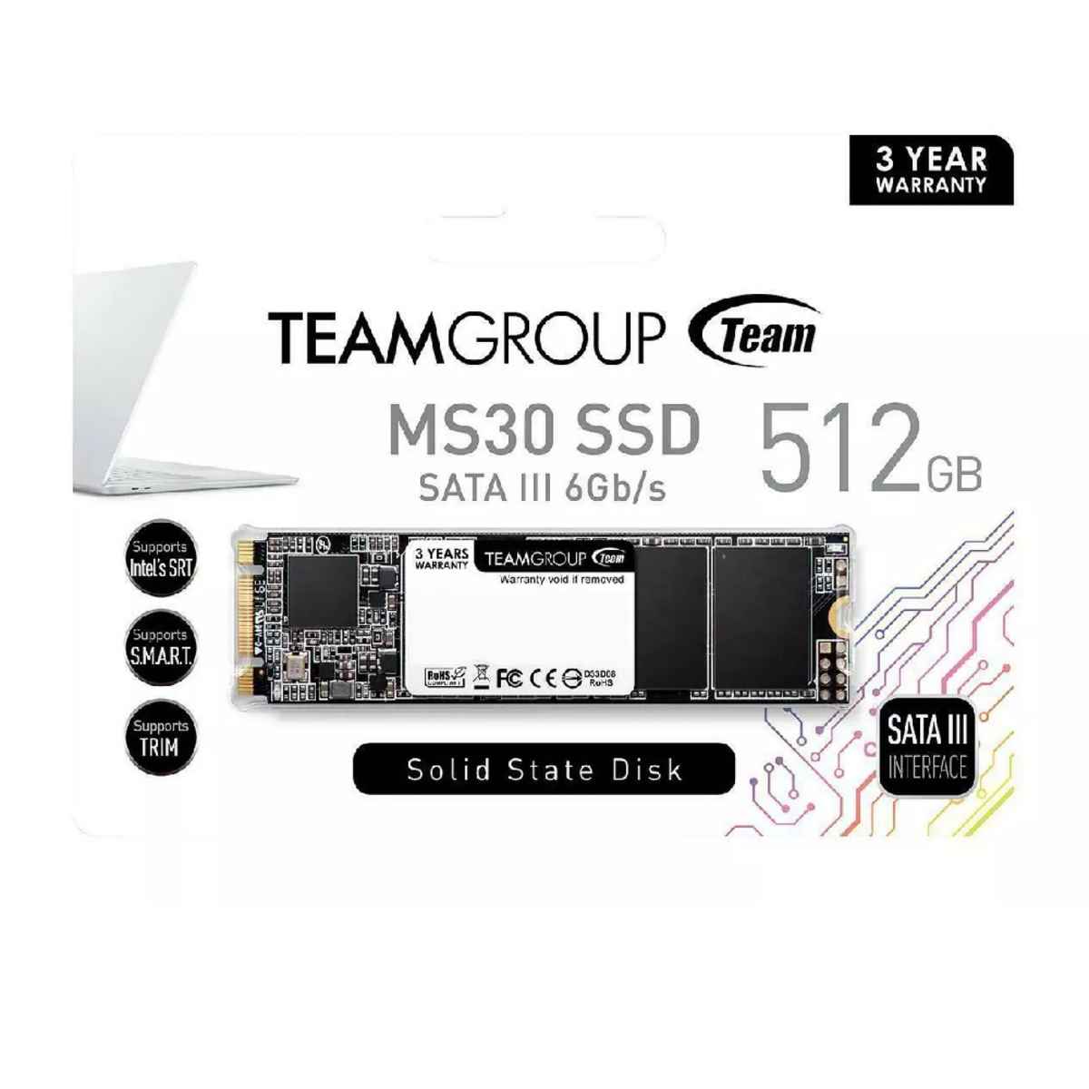 Unidad SSD Teamgroup MS30 M.2 SATA 512gb