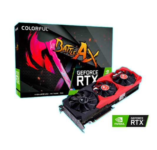Tarjeta de video Nvidia RTX 3070 Colorful BattleAX 8gb
