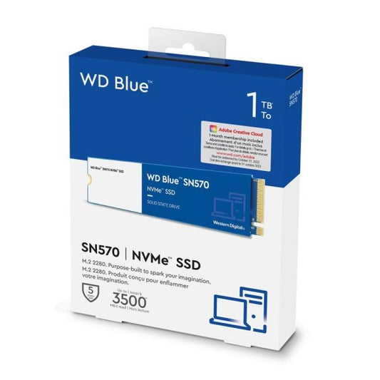 Unidad SSD WD Blue SN570 1TB M.2 NVMe 3.500 MB/s