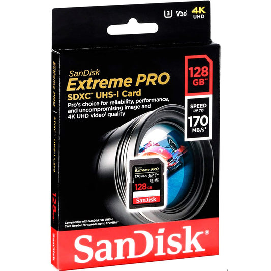 Tarjeta SD Sandisk Extreme Pro SDXC UHS-I 128GB 170MB/s